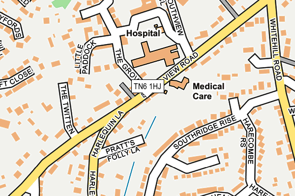 TN6 1HJ map - OS OpenMap – Local (Ordnance Survey)