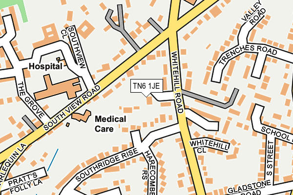 TN6 1JE map - OS OpenMap – Local (Ordnance Survey)