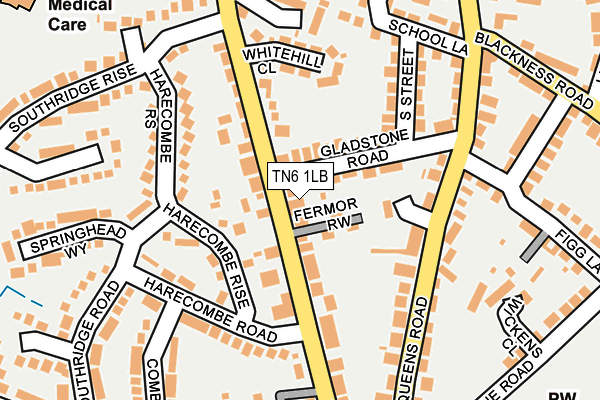 TN6 1LB map - OS OpenMap – Local (Ordnance Survey)