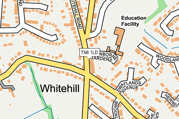 TN6 1LD map - OS OpenMap – Local (Ordnance Survey)