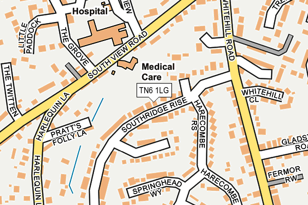 TN6 1LG map - OS OpenMap – Local (Ordnance Survey)