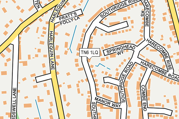 TN6 1LQ map - OS OpenMap – Local (Ordnance Survey)