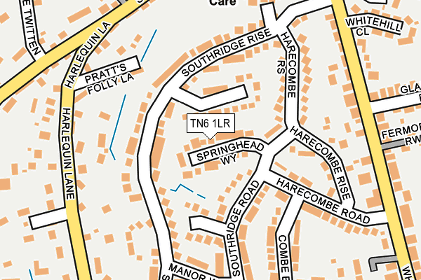 TN6 1LR map - OS OpenMap – Local (Ordnance Survey)