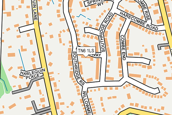 TN6 1LS map - OS OpenMap – Local (Ordnance Survey)