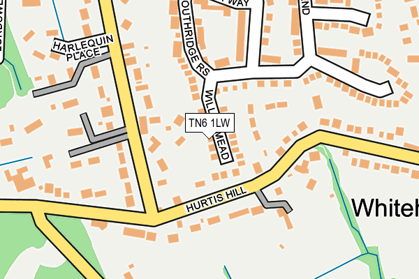 TN6 1LW map - OS OpenMap – Local (Ordnance Survey)