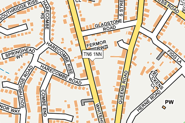 TN6 1NN map - OS OpenMap – Local (Ordnance Survey)