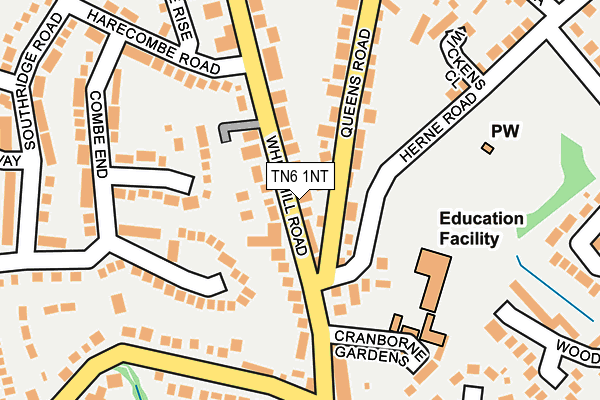 TN6 1NT map - OS OpenMap – Local (Ordnance Survey)