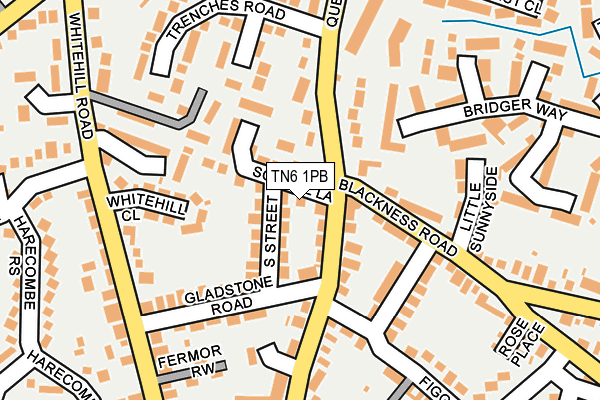 TN6 1PB map - OS OpenMap – Local (Ordnance Survey)