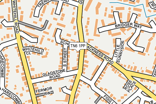 TN6 1PP map - OS OpenMap – Local (Ordnance Survey)