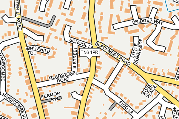 TN6 1PR map - OS OpenMap – Local (Ordnance Survey)