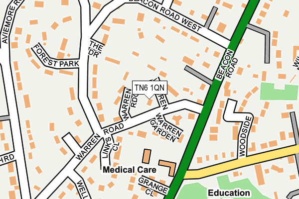 Map of MCBILLING PROPERTIES LTD at local scale