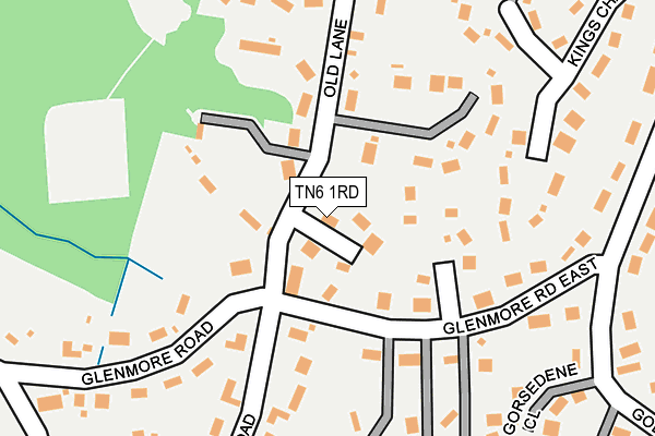 TN6 1RD map - OS OpenMap – Local (Ordnance Survey)