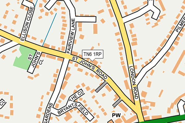 TN6 1RP map - OS OpenMap – Local (Ordnance Survey)
