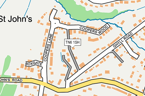 TN6 1SH map - OS OpenMap – Local (Ordnance Survey)