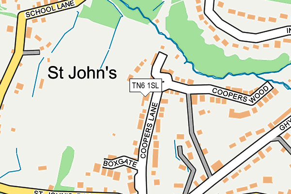 TN6 1SL map - OS OpenMap – Local (Ordnance Survey)