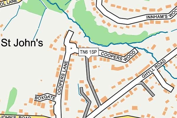 TN6 1SP map - OS OpenMap – Local (Ordnance Survey)
