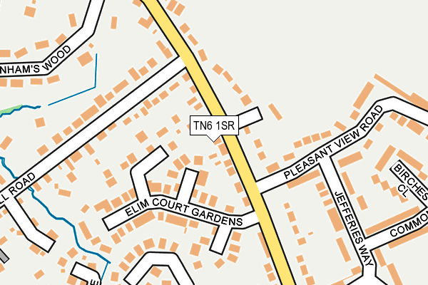TN6 1SR map - OS OpenMap – Local (Ordnance Survey)