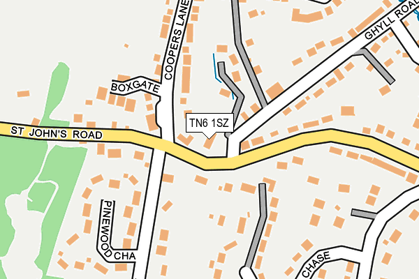 TN6 1SZ map - OS OpenMap – Local (Ordnance Survey)