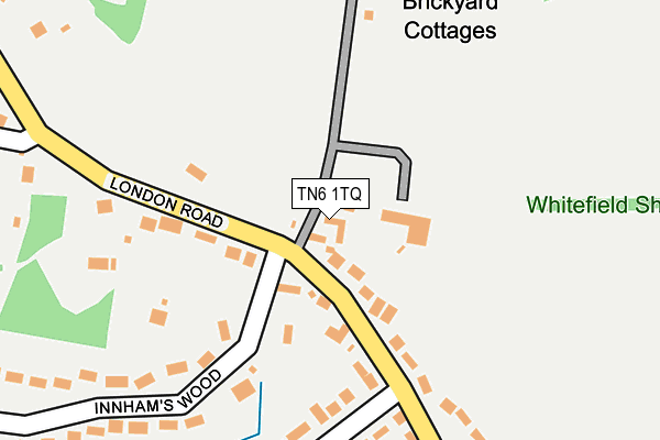 TN6 1TQ map - OS OpenMap – Local (Ordnance Survey)