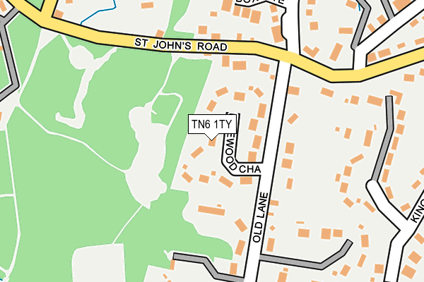 Map of KING COUNTY MAPS LTD at local scale