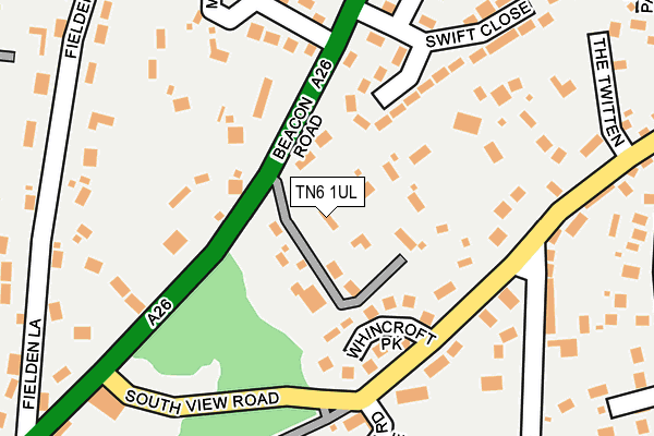 TN6 1UL map - OS OpenMap – Local (Ordnance Survey)