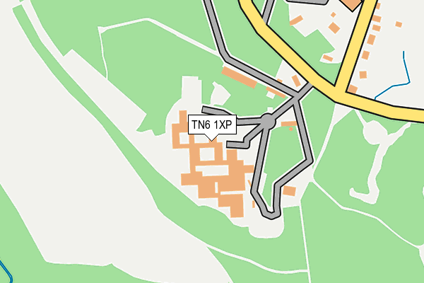 TN6 1XP map - OS OpenMap – Local (Ordnance Survey)