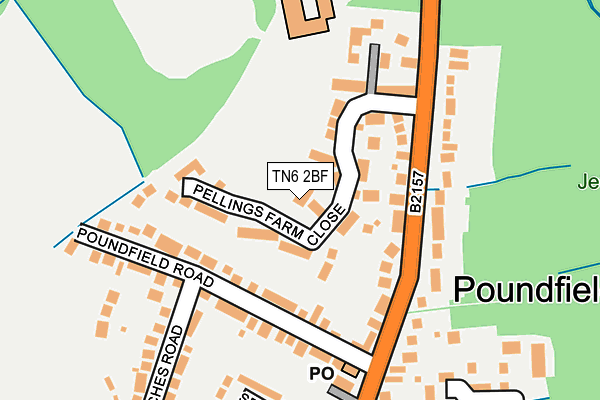 Map of PELLINGS FARM CLOSE 1973 LIMITED at local scale