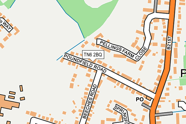TN6 2BQ map - OS OpenMap – Local (Ordnance Survey)