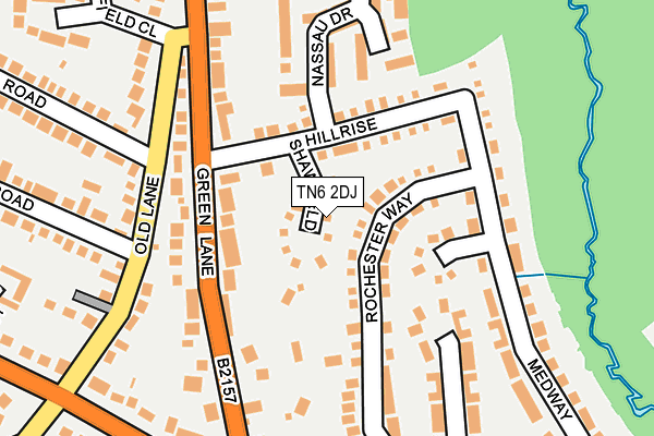 TN6 2DJ map - OS OpenMap – Local (Ordnance Survey)