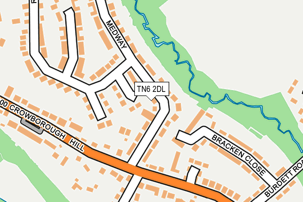 TN6 2DL map - OS OpenMap – Local (Ordnance Survey)