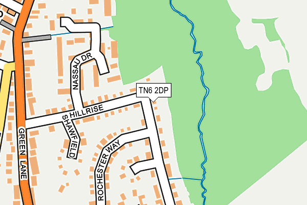 TN6 2DP map - OS OpenMap – Local (Ordnance Survey)