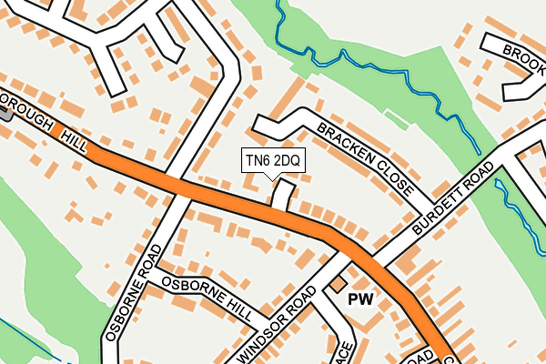 TN6 2DQ map - OS OpenMap – Local (Ordnance Survey)