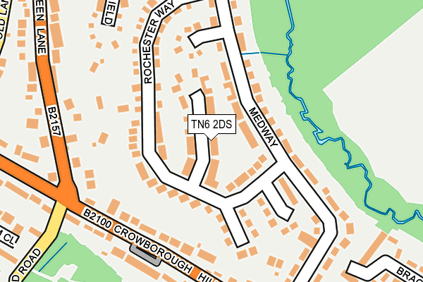 TN6 2DS map - OS OpenMap – Local (Ordnance Survey)
