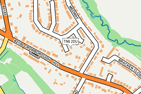 TN6 2DU map - OS OpenMap – Local (Ordnance Survey)