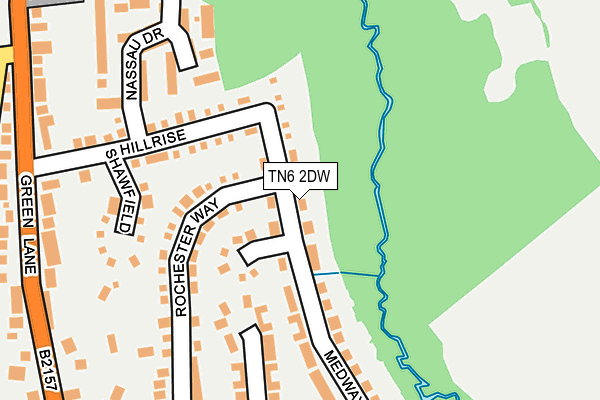 TN6 2DW map - OS OpenMap – Local (Ordnance Survey)
