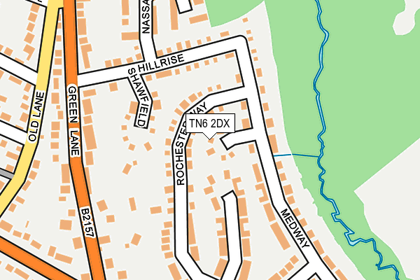 TN6 2DX map - OS OpenMap – Local (Ordnance Survey)