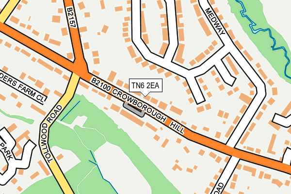 TN6 2EA map - OS OpenMap – Local (Ordnance Survey)