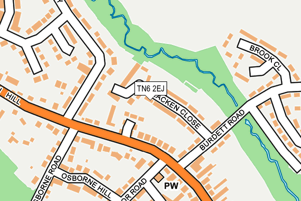 TN6 2EJ map - OS OpenMap – Local (Ordnance Survey)