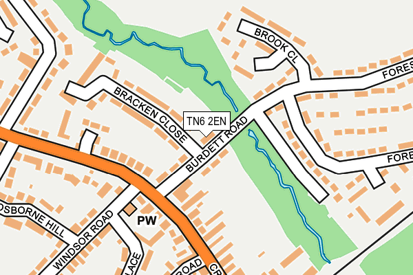 TN6 2EN map - OS OpenMap – Local (Ordnance Survey)