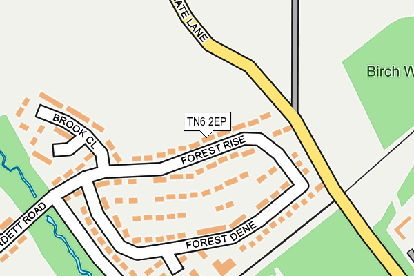 TN6 2EP map - OS OpenMap – Local (Ordnance Survey)