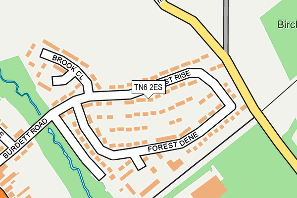 TN6 2ES map - OS OpenMap – Local (Ordnance Survey)