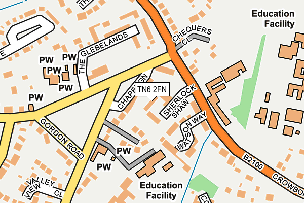 TN6 2FN map - OS OpenMap – Local (Ordnance Survey)