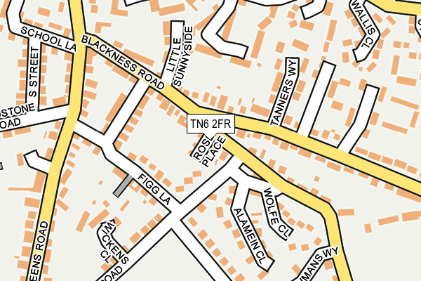 TN6 2FR map - OS OpenMap – Local (Ordnance Survey)