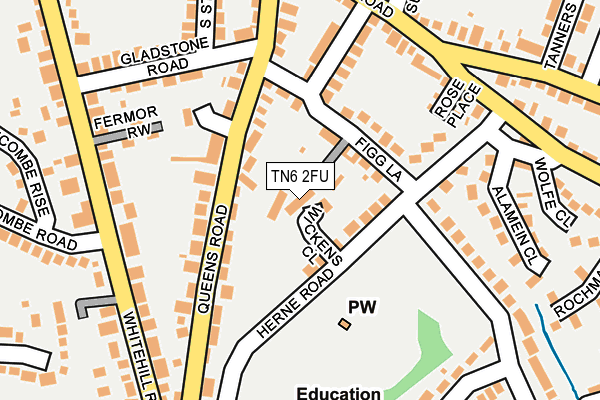 TN6 2FU map - OS OpenMap – Local (Ordnance Survey)