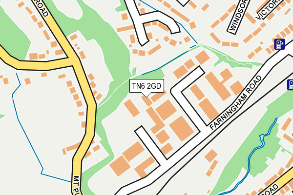 TN6 2GD map - OS OpenMap – Local (Ordnance Survey)