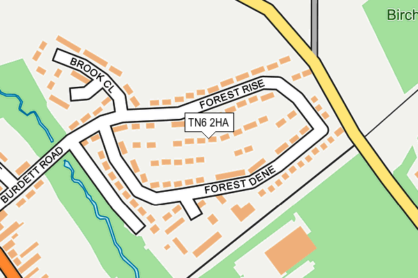 TN6 2HA map - OS OpenMap – Local (Ordnance Survey)