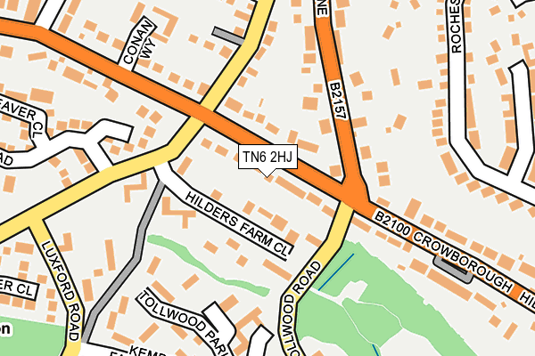 TN6 2HJ map - OS OpenMap – Local (Ordnance Survey)
