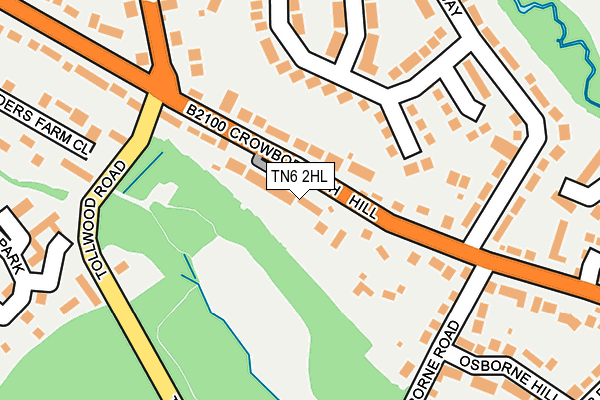 TN6 2HL map - OS OpenMap – Local (Ordnance Survey)