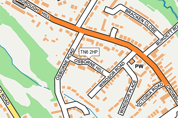 TN6 2HP map - OS OpenMap – Local (Ordnance Survey)