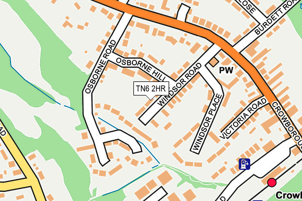 TN6 2HR map - OS OpenMap – Local (Ordnance Survey)
